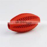 Non-Toxic Soft Tooth Cleaning and IQ Training Rubber Dog Toys Pet Rugby Ball thumbnail-4