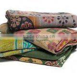 Vintage Kantha Quilt Throw Blanket Bedding GUDARI Reversible Throw Ralli Wholesale Lot 3 Piece
