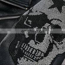 Wholesale Custom Logo Windbreaker Jacket Windproof Polyester Men's Leather Jackets thumbnail-4