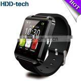 U8 Bluetooth Smart Wrist Watch Phone Mate For IOS Android Samsung HTC Iphone Bluetooth Watch Black