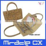 Small Mirror Inside Portable Manicure Set