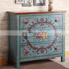 Antique Wood Drawer Storage Dresser Chest of Drawers thumbnail-1