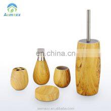 Bamboo Slim Shape 6pcs Bathroom Accessory Cost-effective Bathroom Accessories Modern High Quality Bamboo Bathroom Accessories thumbnail-4
