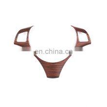 Pine Wood Grain For BMW E87 1 Series 2004-2011 ABS Car Steering Wheel Decoration Frame Trim For BMW E90 3 Series 2005-2012