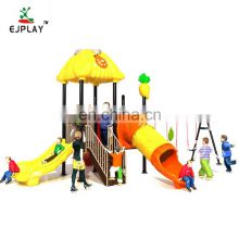 Amusement Park Equipment Outdoor Playground Kids Plastic Slides, Children Slide And Swing Set