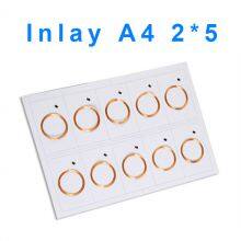 Icode 2/mifare desfare 4k 13.56mhz RFID inlay sheet RFID sticker / tag is popular in China