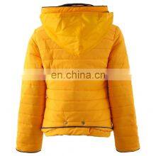 High Quality Custom Design Ladies Quilted Zipp Off Sleeve Winter Puffer Hoody Jacket for Women thumbnail-5