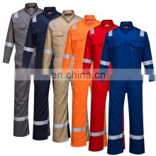 custom design logo men Working wear overalls High Quality Comfortable Working Uniforms work uniform overalls with reflector