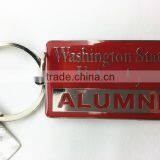 University Red Key Chain With Sprit and Jump Ring