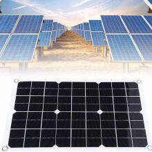 Single Crystal Silicon 20W Photovoltaic Solar Panel for Outdoor Car, Yacht, Mobile Phone Applications thumbnail-4