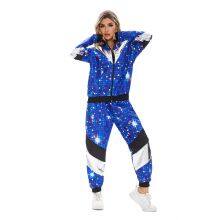 Disco King Costume and Women's 70's Shining Disco Fever Mamma Costume Novelty Clothing for Parties and Festivals thumbnail-2