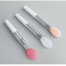 Convenient Single Makeup Lipstick Brush Unique Design Mini Food-Grade Silicone With Suction Cup Lip Mask Comfortable Handle thumbnail-3