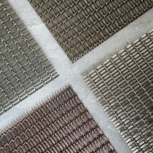 Antique Bronze-colored Stainless Steel Decorative Woven Mesh, Suitable for Cabinet Doors and Glass Interlayers thumbnail-3