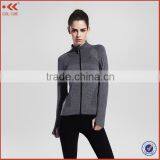 2016 New Design Long Sleeve Fitness Woman Yoga Wear Running Jogging Yoga Top Wear thumbnail-6