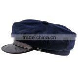New Design Winter Leather Brim Custom Military Cap Wholesale thumbnail-2