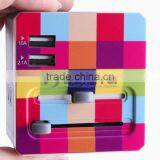 Universal International Plug Adapter All in One 2 USB Port World Travel AC Power Charger Adaptor With AU US UK EU Plug thumbnail-2