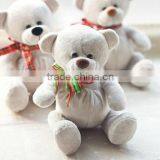 Plush Teddy Light Grey Bear Toy With Fat Belly/ Soft Bear Toy Sitting High 18cm/Soft Stuffed Teddy Bear Light Grey thumbnail-1