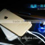 REYON PC Fireproof Mini Dual Usb 2.4A Car Charger for Asus Vivobook With LED Indicator thumbnail-5