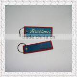 Woven Label With Key Ring