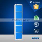 Steel Clothing Locker Metal Storage Cabinet With 5 Doors