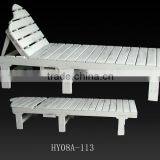 French Style Classic Foldable Wood Outside Dormette in Garden