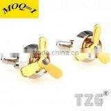 Fashion Stainless Steel Airscrew Cufflink