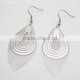 2016 New Arrival Charm Stainless Steel Leaf Earrings thumbnail-2