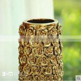 40cm Tall Silver&gold Plating Modern Large Ceramic Floor Vases With Artifical Flowers Decor thumbnail-5