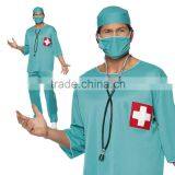 Adult Surgeon Fancy Dress Costume Scrubs Doctor Hospital Uniform Stag Night