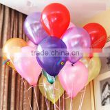 2016 12inch latex free balloon rubber latex balloon metallic color latex balloons