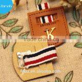 Custom Logo Clothing Faux PU Leather Patch for Denim thumbnail-1