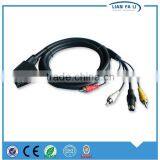 lianfali wholesale 21 pin scart to rca cable bulk scart cable