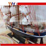 Great Yacht Scale Assembly Handcraft Wooden Sailing Boat Model thumbnail-1