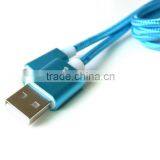 High speed quick charging nylon micro usb data cable for wholesale