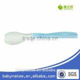 Babymatee 2015 Newest Top Quality Soft BPA Free Baby Feeding Spoon/Silicone Kid Spoon With PP Handle thumbnail-4