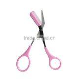 Women Ladies Pro Eyebrow Trimmer Comb Eyelash Hair Scissors Cutter Remover Tool thumbnail-2