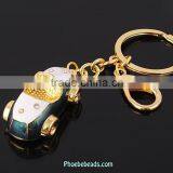 Wholesale Cute Silver And Gold Promotional Mini Open Car Keyring PB-KC067