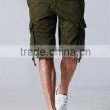 2016 Latest design mens heavy cotton heavy washed cargo shorts for Summer