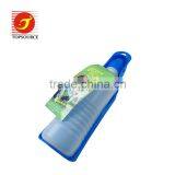 Plastic Portable Pet Drinking Bottle, Pet Feeding 250ml Portable Pet Feeder, Dog/Animal Drinking Supply, Squeeze Water Bottle thumbnail-1