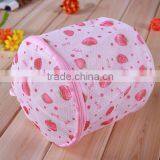 YIWU RODA 100% Polyester Mesh Printed Folding Cylindrical Laundry Bag thumbnail-6