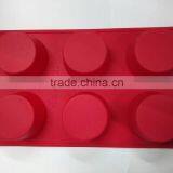 6 Cups Deep China Manufacturer Heat Resistant Non-stick Durable Fireproof Silicone Muffin Mold thumbnail-2