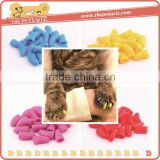 Cat nail cap claw control silicone scratch stopper ,p0wc5 pet claws cover for sale