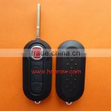 High quality New Product - Fiat 3 button flip remote key fob (Black Color)