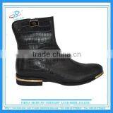 Boots on Sale Black Boots Puppy Heel Leather Ankle Boots thumbnail-1