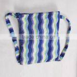 Hot Sale Factory Made Color Stripes Velour Printing Towel Cloth Cheap Beach Bag thumbnail-2