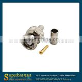 RP-BNC Crimp Plug(Female Pin) connector for LMR195 bnc male connector