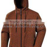 Men's Hooded Wool Jacket 2-layer Fleece Bonded Jacket(AM0127A) thumbnail-1