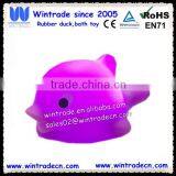 Smile Dolphin Rubber Toy Baby Bath Rubber Animal Toy thumbnail-3