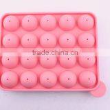 FDA&LFGB Standard Wholesale Made 20 Cave Silicone Lolipop Mold