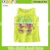 Sleeveless T-shirt Children's T-shirt Glasses T-shirt 100% Cotton t Shirt Price Organic Kids Baby Clothes Wholesale thumbnail-1